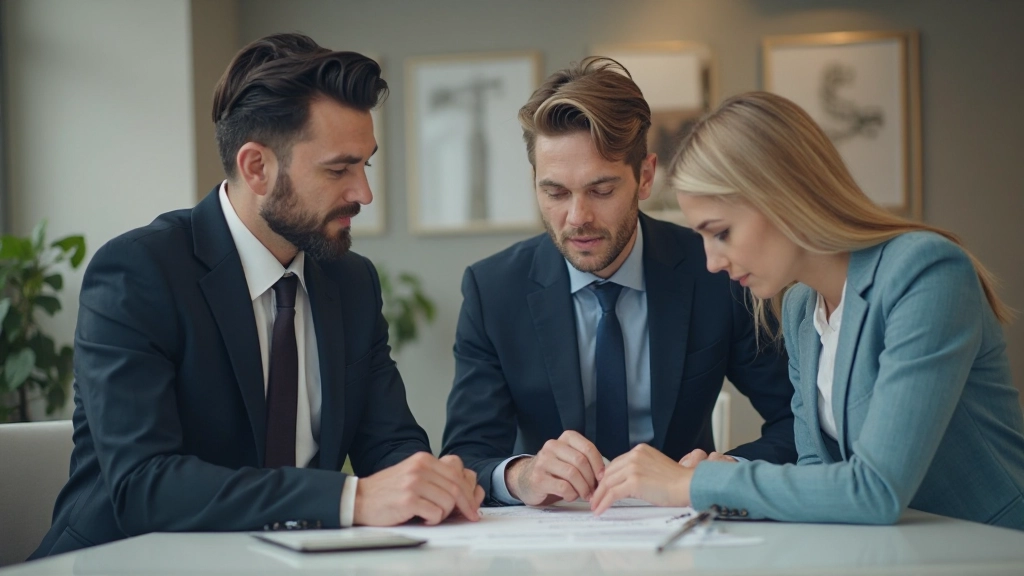 Профессиональный консультант обсуждает план защиты активов с молодой семьей