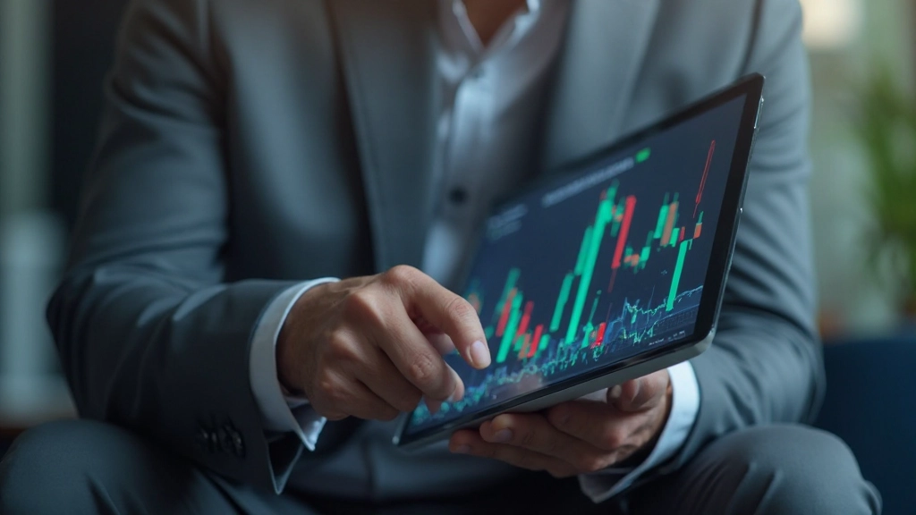 Профессиональное фото инвестора, анализирующего данные на графике доходности